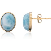 Larimar-Goldohrringe Larimar-Goldohrringe