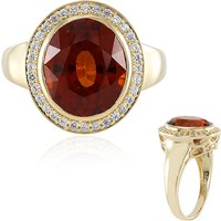 Hessonit-Granat-Goldring Hessonit-Granat-Goldring