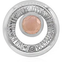 Rosenquarz-Silberanhänger (MONOSONO COLLECTION) Rosenquarz-Silberanhänger (MONOSONO COLLECTION)