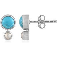 Türkis-Silberohrringe Türkis-Silberohrringe
