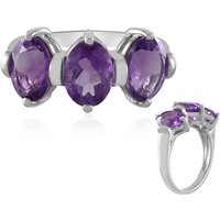 Sambia-Amethyst-Silberring Sambia-Amethyst-Silberring