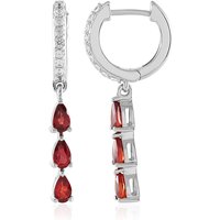 Tansania-Rubin-Goldohrringe Tansania-Rubin-Goldohrringe