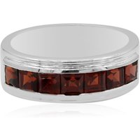 Mosambik-Granat-Silberring Mosambik-Granat-Silberring