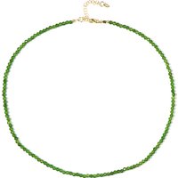 Russischer Diopsid-Silberhalskette Russischer Diopsid-Silberhalskette