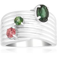 Brasilianischer Turmalin-Silberring (Pallanova) Brasilianischer Turmalin-Silberring (Pallanova)