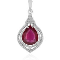 Madagaskar-Rubin-Silberanhänger Madagaskar-Rubin-Silberanhänger