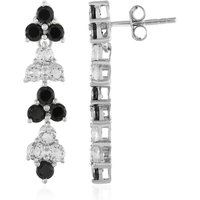 Edelstein-Silberohrringe Edelstein-Silberohrringe