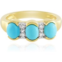 Sleeping Beauty-Türkis-Silberring Sleeping Beauty-Türkis-Silberring