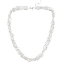 Keshi-Perlen-Silberhalskette (TPC) Keshi-Perlen-Silberhalskette (TPC)