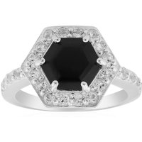 Schwarzer Onyx-Silberring Schwarzer Onyx-Silberring