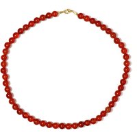 Roter Onyx-Silberhalskette Roter Onyx-Silberhalskette