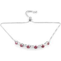 Brasilianischer Pinkfarbener Turmalin-Silberarmband Brasilianischer Pinkfarbener Turmalin-Silberarmband