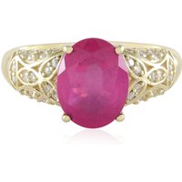 Pinkfarbener Saphir-Goldring (de Melo) Pinkfarbener Saphir-Goldring (de Melo)