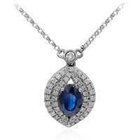 Ceylon-Saphir-Goldcollier (CIRARI) Ceylon-Saphir-Goldcollier (CIRARI)