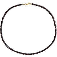Mosambik-Granat-Silberhalskette Mosambik-Granat-Silberhalskette
