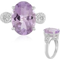 Lavendel-Amethyst-Silberring Lavendel-Amethyst-Silberring