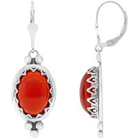 Roter Onyx-Silberohrringe (Desert Chic) Roter Onyx-Silberohrringe (Desert Chic)
