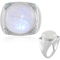 Regenbogen-Mondstein-Silberring (KM by Juwelo) Regenbogen-Mondstein-Silberring (KM by Juwelo)