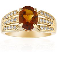 Madeira-Citrin-Silberring Madeira-Citrin-Silberring