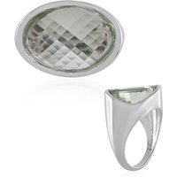 Grüner Amethyst-Silberring (KM by Juwelo) Grüner Amethyst-Silberring (KM by Juwelo)