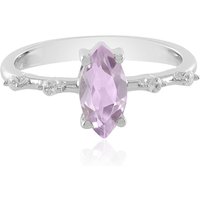Lavendel-Amethyst-Silberring Lavendel-Amethyst-Silberring