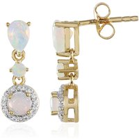 Welo-Opal-Silberohrringe Welo-Opal-Silberohrringe