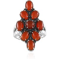 Roter Onyx-Silberring (Desert Chic) Roter Onyx-Silberring (Desert Chic)