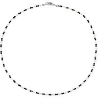 Edelstein-Silberhalskette Edelstein-Silberhalskette