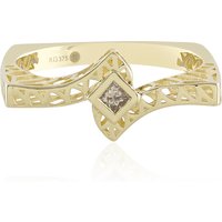 I2 Champagner-Diamant-Goldring (Ornaments by de Melo) I2 Champagner-Diamant-Goldring (Ornaments by de Melo)