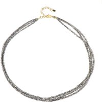 Silberfarbener Diamant-Silberhalskette Silberfarbener Diamant-Silberhalskette