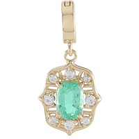 Russischer Smaragd-Goldanhänger Russischer Smaragd-Goldanhänger