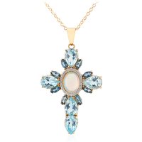 Welo-Opal-Silberhalskette Welo-Opal-Silberhalskette