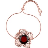 Baltischer Kirsch-Bernstein-Silberarmband (dagen) Baltischer Kirsch-Bernstein-Silberarmband (dagen)