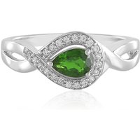 Russischer Diopsid-Silberring Russischer Diopsid-Silberring