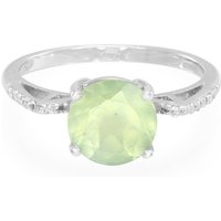Prehnit-Silberring Prehnit-Silberring