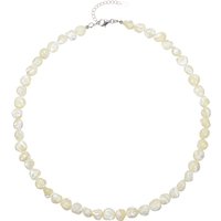 Perlmutt-Silberhalskette Perlmutt-Silberhalskette