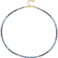 Edelstein-Silberhalskette Edelstein-Silberhalskette