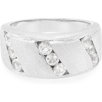 Weißer Topas-Silberring Weißer Topas-Silberring