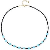 Edelstein-Silberhalskette Edelstein-Silberhalskette