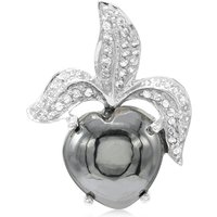 Schwarzer Hämatit-Silberanhänger Schwarzer Hämatit-Silberanhänger