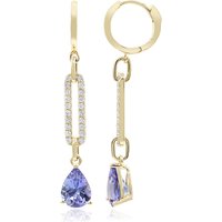 AAA-Tansanit-Goldohrringe (CIRARI) AAA-Tansanit-Goldohrringe (CIRARI)