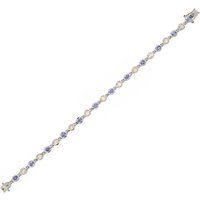 Edelstein-Silberarmband Edelstein-Silberarmband