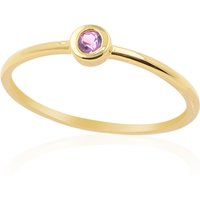 Nicht erhitzter Purpurfarbener Ceylon-Saphir-Silberring Nicht erhitzter Purpurfarbener Ceylon-Saphir-Silberring