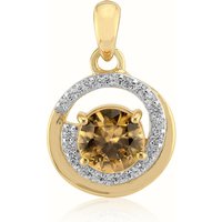 Gelber Kings Plains-Zirkon-Goldanhänger Gelber Kings Plains-Zirkon-Goldanhänger