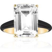 Weißer Topas-Silberring Weißer Topas-Silberring