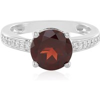 Mosambik-Granat-Silberring Mosambik-Granat-Silberring