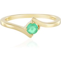 Kolumbianischer Smaragd-Silberring Kolumbianischer Smaragd-Silberring