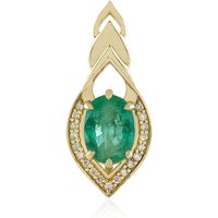 AAA-Sambia-Smaragd-Goldanhänger (de Melo) AAA-Sambia-Smaragd-Goldanhänger (de Melo)
