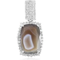 Botswana-Achat-Silberanhänger Botswana-Achat-Silberanhänger