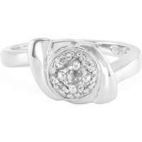 Weißer Saphir-Silberring Weißer Saphir-Silberring